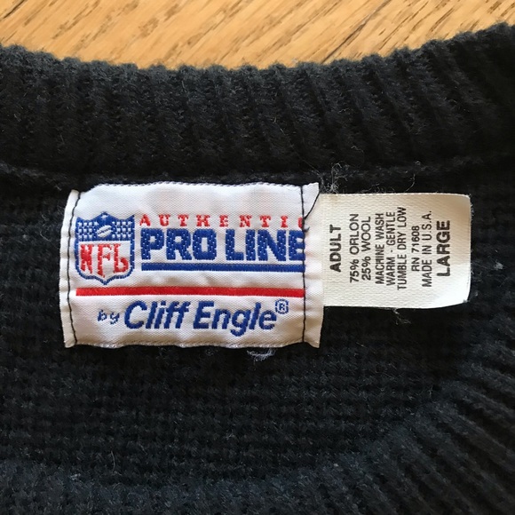 NFL Raiders Pro Line Cliff Engle Sweater USA Made - Picture 5 of 5